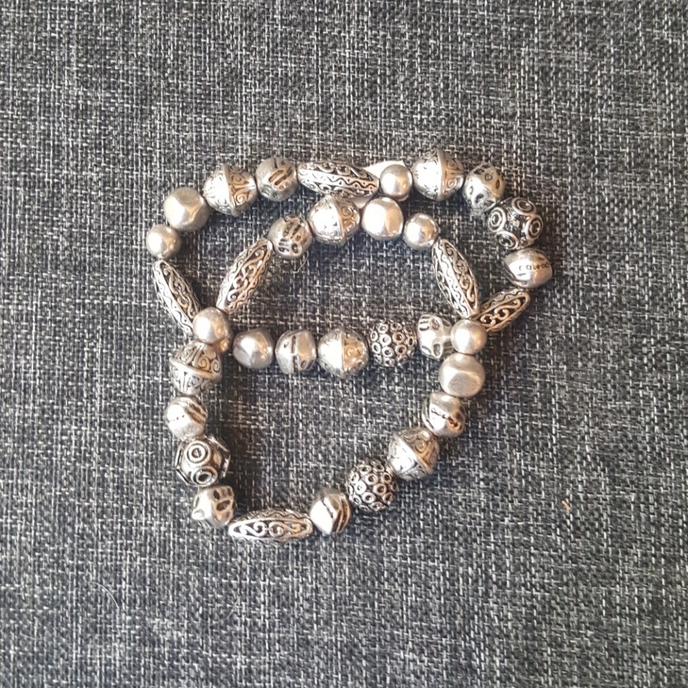 Silver Chico's bracelets